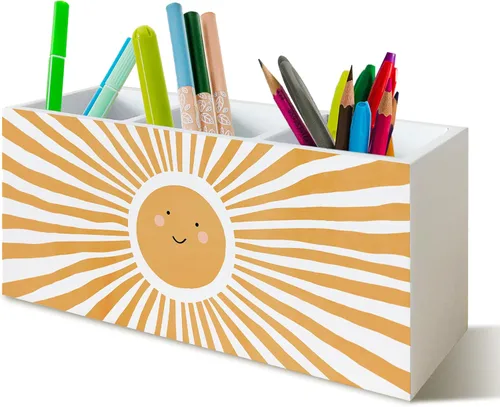 Vista 14 de Boho Arcoíris Afirmaciones Positivas Portalápices para Escuela, Aula, Oficina, Centro de Libros, Rincón Tranquilo, Decoración para Sala