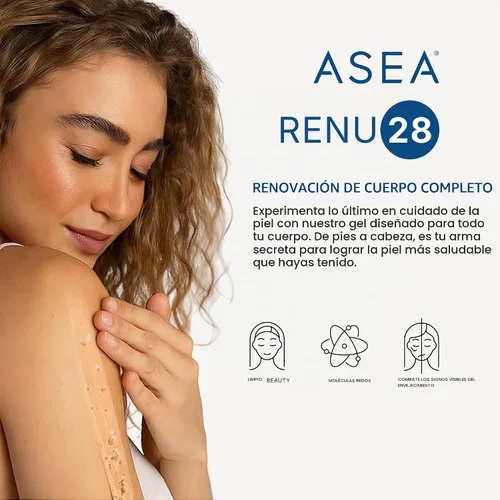 Vista 4 de ASEA gel para cuidado de la piel Renu 28 Redox de 2.7 onzas Contains Redox Molecules, Lightweight Gel, Face & Body Use, Clean Beauty Formula and
