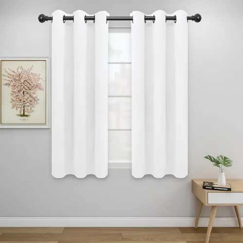 Vista 286 de Easy-Going - Cortinas opacas para dormitorio, aislamiento térmico sólido con ojales, cortinas de ventana para reducción de ruido, cortinas