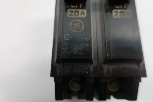 Vista 6 de GE Disyuntor Magnético THQL2120-2-Pole, Montaje Enchufable, 20A 120/240V - Tamaño Estándar