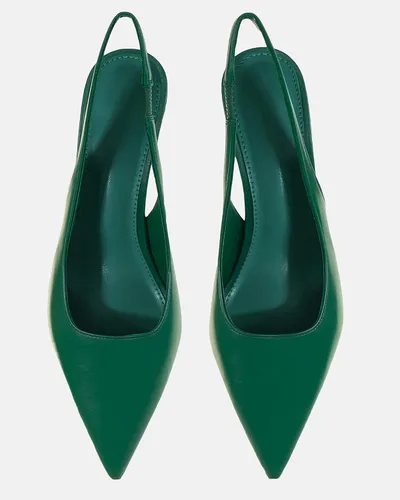 Vista 5 de gihubafuil Zapatos de tacón bajo para mujer, zapatos de tacón cerrado, puntiagudos, zapatos de vestir casuales con espalda descubierta