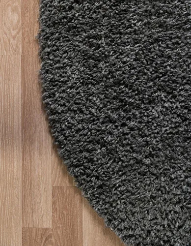 Vista 190 de Unique Loom Colección Davos Shag - Alfombra Lino