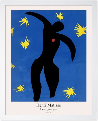 Vista 26 de Monem Art - Póster vintage de Henri Matisse – Gato retro con estampado de pez rojo – Arte de fauvismo – Arte animal – Pintura clásica – Arte fino