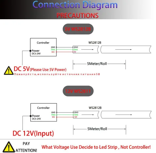 Vista 7 de WS2811 WS2812B controlador LED Bluetooth música con micrófono para SK6812 WS2812 Pixel LED tira de luz APP 28Keys remoto USB 5V