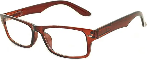 Vista 7 de OWL Gafas de lente transparentes con marco rectangular estrecho estilo retro de moda 1 azul