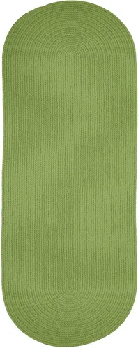 Vista 12 de Tapete de interior/exterior, diseño texturado trenzado, tapete reversible, Sintético, Musgo verde Verde (Moss Green)
