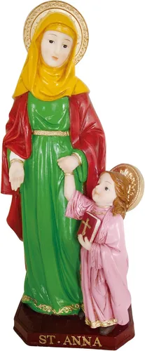 Vista 2 de Estatua de Santa Ana, escultura de Santa Ana, estatua de Santo Ana, estatua religiosa, estatua decorativa religiosa con estatua infantil, regalo