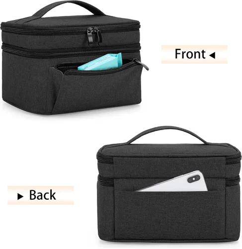 Vista 4 de BAFASO Bolsa para extractor de leche (compatible con bomba Medela en estilo) con una almohadilla impermeable para piezas de bomba de carga, funda