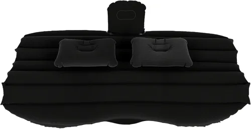 Vista 7 de Car Air Mattress Back Seat 53.15 x 33.46in PVC Flocking (Black)