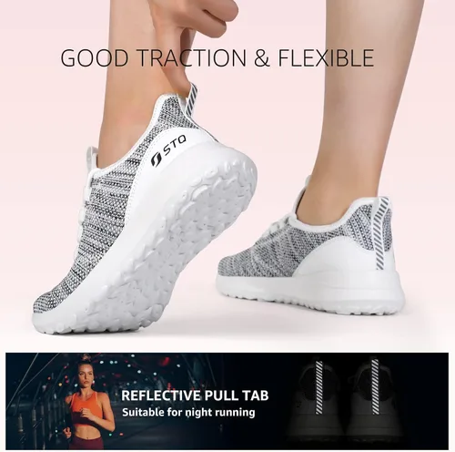 Vista 6 de STQ Slip Ins - Zapatos sin cordones para mujer, para caminar, manos libres