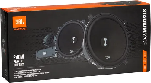 Vista 6 de JBL Sistema de altavoces de componentes de audio para automóvil de 5 1/4 "sin parrilla, negro