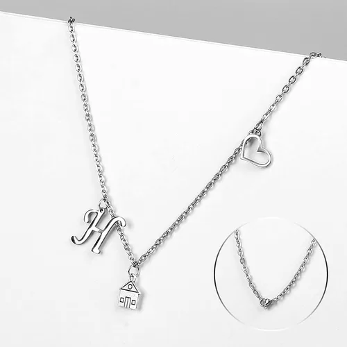 Vista 2 de LATAMO Collar de Harry's House, cantante Harry Merch, collar inspirado en el hogar cantante, regalos para fanáticos del cantante HS, álbum de regalo