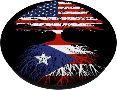 Vista 2 de Puerto Rico Boricuas Roots - Soporte y agarre para teléfonos y tabletas