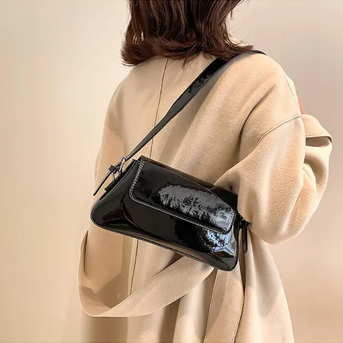 Vista 3 de Bolso plateado para mujer, Y2k, bolso de noche, bolso de hombro, bolso de mano metálico, bolso de mano brillante para fiesta