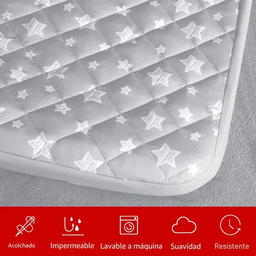Vista 2 de Fundas impermeables de repuesto para cama de perro, lavables y fáciles de quitar, funda acolchada silenciosa para cama de mascotas, bonito estampado