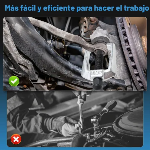 Vista 6 de 8MILELAKE Juego de herramientas de servicio frontal de 5 en 1, separador de juntas de bola, extractor de brazo Pitman de servicio pesado, removedor