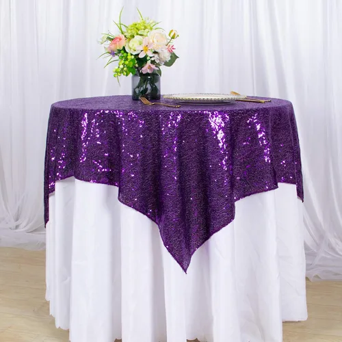 Vista 25 de AMZLOKAE Mantel de Lentejuelas Cuadrado 50x50 Azul Bebé Cubierta de Mesa con Purpurina Manteles para Fiestas Mantel Sin Costuras Azul Claro