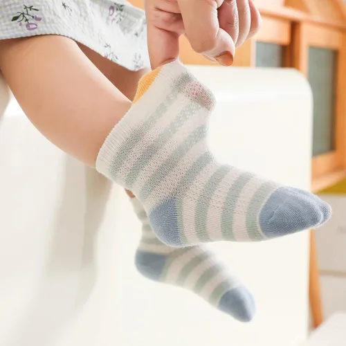 Vista 5 de Calcetines para bebés y niños pequeños, paquete de 8 calcetines de algodón para bebé, verano, primavera y otoño