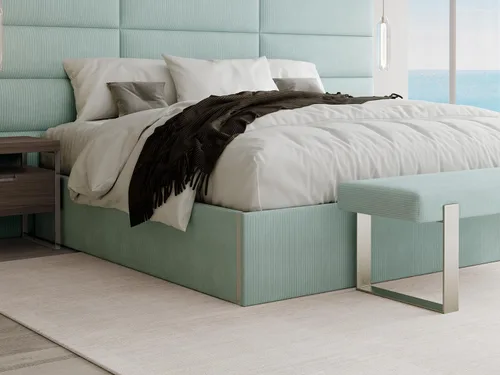 Vista 15 de VANT Cama de plataforma tapizada, tamaño Queen, color beige Boucle, marco de cama de fácil montaje, no necesita somier, base para un apoyo óptimo