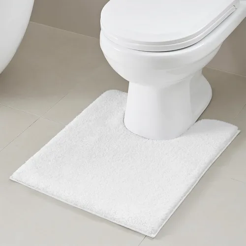Vista 27 de Madison Park Alfombra de Baño Antideslizante, Tapete de Felpa Lujoso, Absorbente, Secado Rápido, Diseño de Spa, Decoración de Baño Marshmallow, Crema