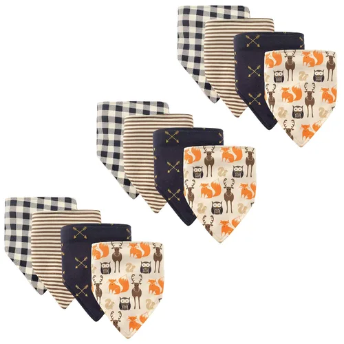 Vista 18 de Hudson Baby Baberos unisex de algodón para bebé, avión, talla única (paquete de 2)