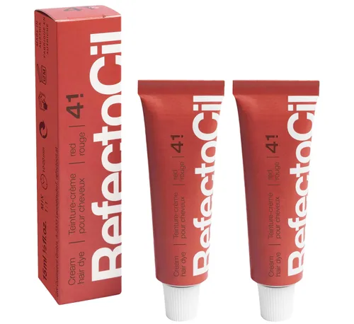 Vista 2 de RefectoCil Cream Hair Dye 2-Pack – Professional Long-Lasting Hair Tint Twin Pack for Regular Users and Salons – Use With 3% Developer