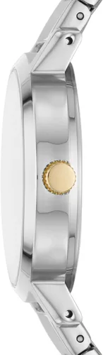 Vista 2 de DKNY Reloj de cuarzo modernista de acero inoxidable para mujer