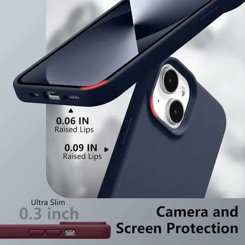 Vista 193 de Funda magnética de silicona para iPhone 13 Pro, color blanco antiguo [Compatible con Magsafe] [Forro de microfibra suave antiarañazos], funda