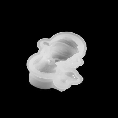 Vista 8 de 1 molde de silicona UV ángel sirena hecha a mano llavero pendiente DIY decoración artesanía resina epoxi molde para joyería herramienta (ángel)