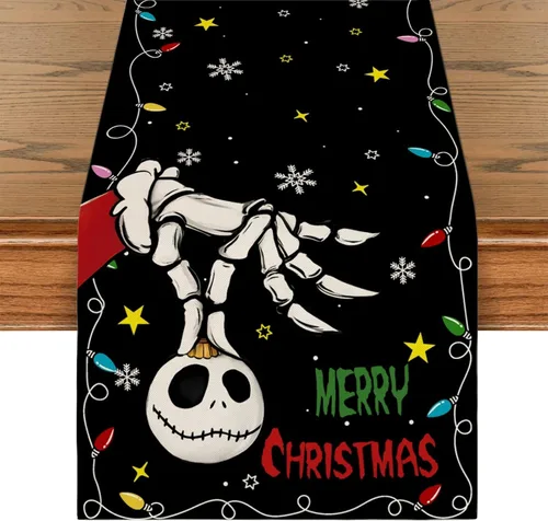 Vista 8 de Manteles individuales de Navidad, manteles de mesa de Halloween, decoración de Navidad para fiesta en el hogar Christmas Festive Decor, Table