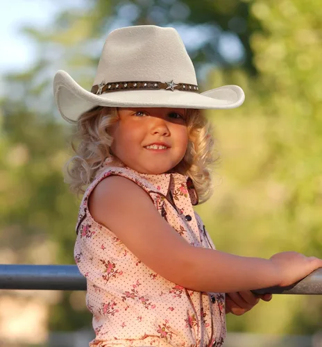 Vista 6 de Jastore Sombrero de vaquero para bebés y niños pequeños Sombrero de vaquera para bebés pequeños Sombrero de vaquero infantil Sombrero de vaquero
