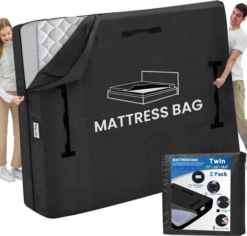 Vista 17 de Bolsas de colchón para almacenamiento en movimiento, funda Gris