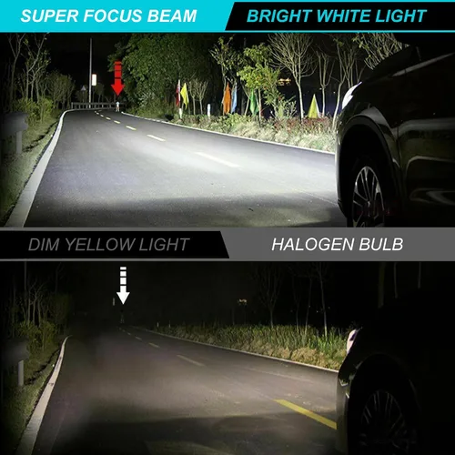Vista 6 de TXBILMOO Compatible con bombillas LED para faros delanteros Nissan Altima 2007-2018, H11H8H9 de haz altobajo + bombillas LED antiniebla H11 600%