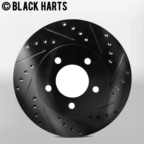 Vista 2 de Hart Brakes Kit de frenos y rotores delanteros Pastillas de freno delanteras Rotores y pastillas de freno Pastillas de freno y rotores de alta