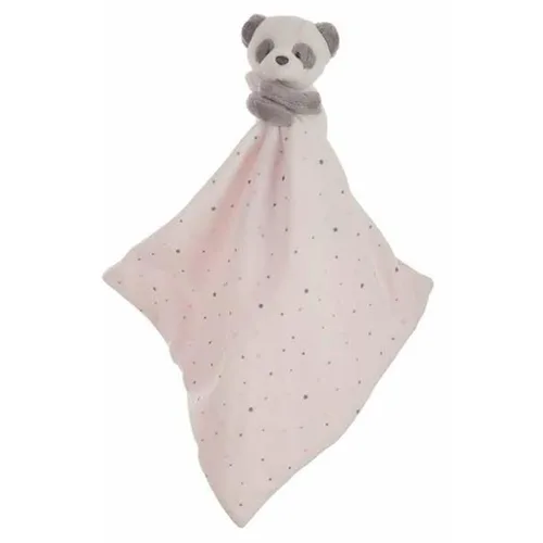 Vista 2 de Doudou 25 x 25 cm Oso Panda Rosa