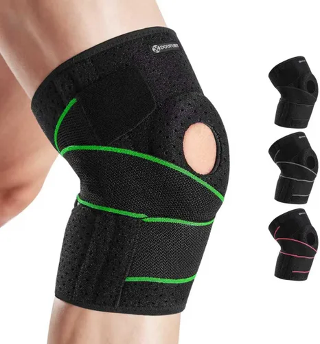 Vista 9 de DOUFURT Rodillera para mujeres y hombres con desgarro de menisco, rodilleras de talla grande para el alivio del dolor de rodilla, artritis, soporte
