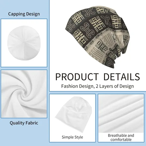 Vista 7 de Unisex Soft and Lightweight Knit Beanie, Stylish Hip Hop Hat for Running, Casual, and Warmth