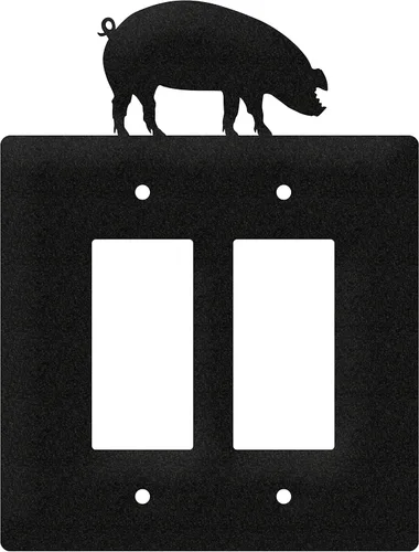 Vista 10 de SWEN Products Cubierta de placa de pared de cerdo (interruptor simple, negro)