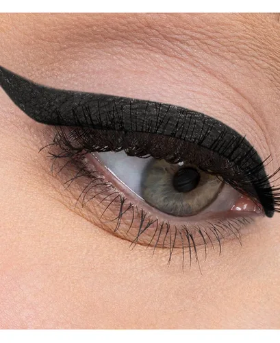 Vista 4 de LORAC Front Line PRO - Lápiz delineador de ojos impermeable, color negro mate, de larga duración, sacapuntas de maquillaje, alta precisión