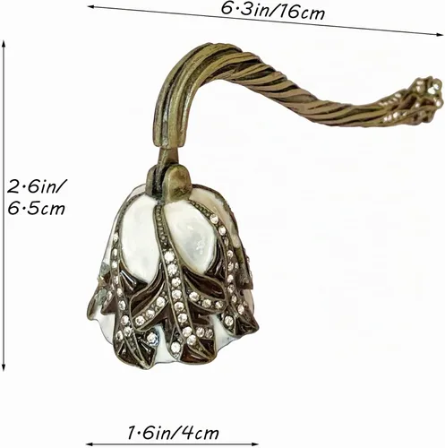 Vista 2 de Apagador de Velas, Apagavelas Único, Extintor de Velas Decorativo, Herramienta de Metal para Velas Black Leaf
