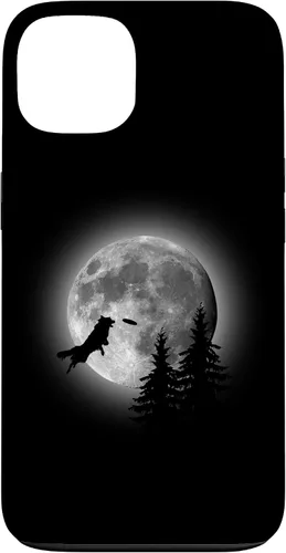 Vista 7 de Border Collie Catching Frisbee Moon Case for iPhone 16