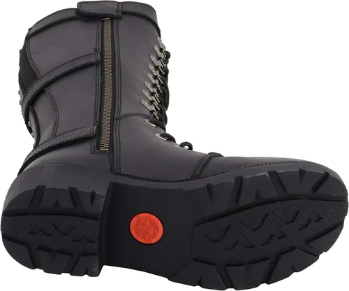Vista 2 de Milwaukee Leather MBL9380 - Botas de cuero negras 'Jane' de 15 pulgadas para mujer