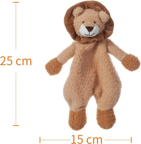 Vista 8 de Apricot Lamb Manta de seguridad de animales de peluche, león amarillo, manta de personaje para guardería, felpa de lujo para acurrucarse