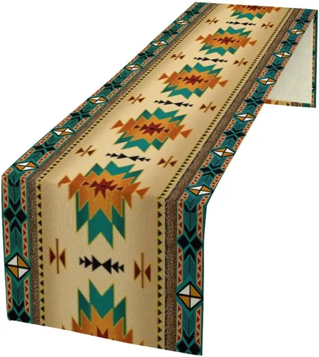 Vista 39 de YCness Camino de mesa con estampado de vaca, piel de vaca marrón, estilo occidental, decoración de casa de campo para el hogar, cocina, comedor, 13