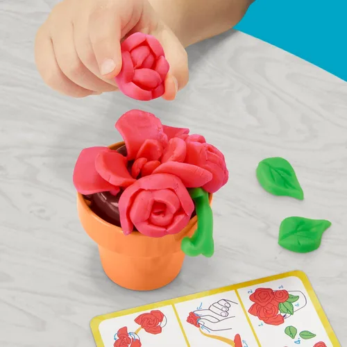Vista 6 de Play-Doh Juego de juguetes de jardín de flores florecientes, juego de simulación de naturaleza, artes y manualidades para niños, regalos de relleno