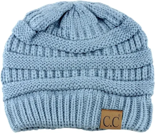 Vista 98 de C.C Trendy Warm Chunky Soft Stretch Cable Knit Beanie