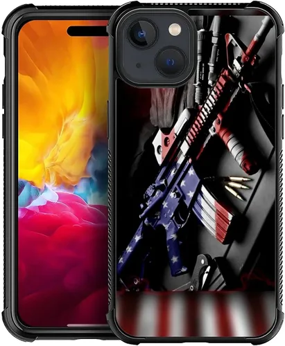 Vista 898 de Funda compatible con iPhone 15, diseño de elefantes africanos, diseño increíble a prueba de golpes, antiarañazos, carcasa trasera de policarbonato