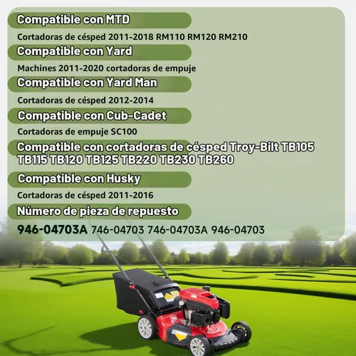 Vista 3 de Cable de control para cortacésped, freno y embrague, compatible con 48 pulgadas Cub Cadet MTD Yard Machines Yard Man Craftsman Troy-Bilt Husky