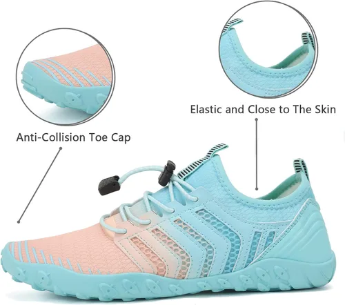 Vista 5 de WateLves Water Shoes Mens Womens Beach Swim Shoes Quick-Dry Aqua Socks Pool Shoes for Surf Yoga Water Aerobics