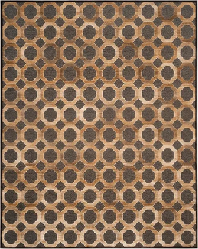 Vista 2 de Martha Stewart x SAFAVIEH Colección de alfombras de área, 3 pies 3 pulgadas x 5 pies 3 pulgadas, marrón camello, viscosa, ideal para sala de estar